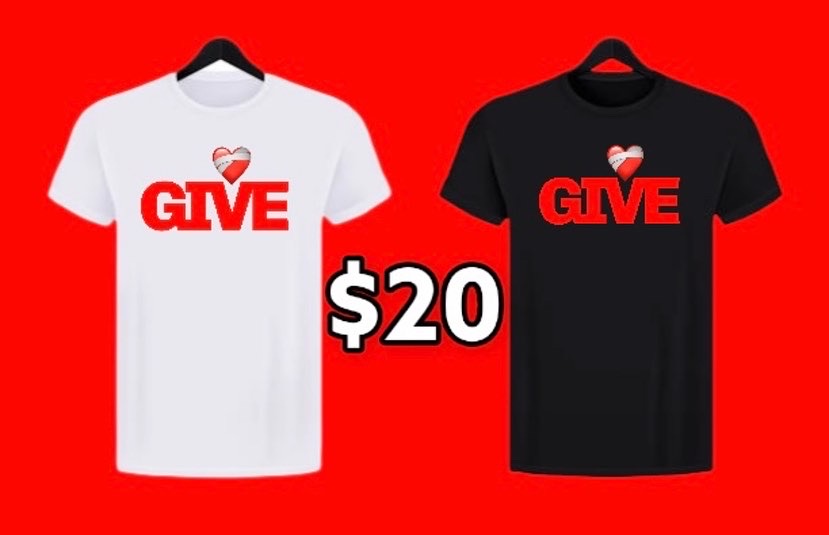 The Big “Give” t-shirt 🖤